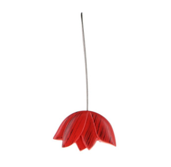Embrasse LUANCE résine aimantée Tulipe PM Rouge/Noir