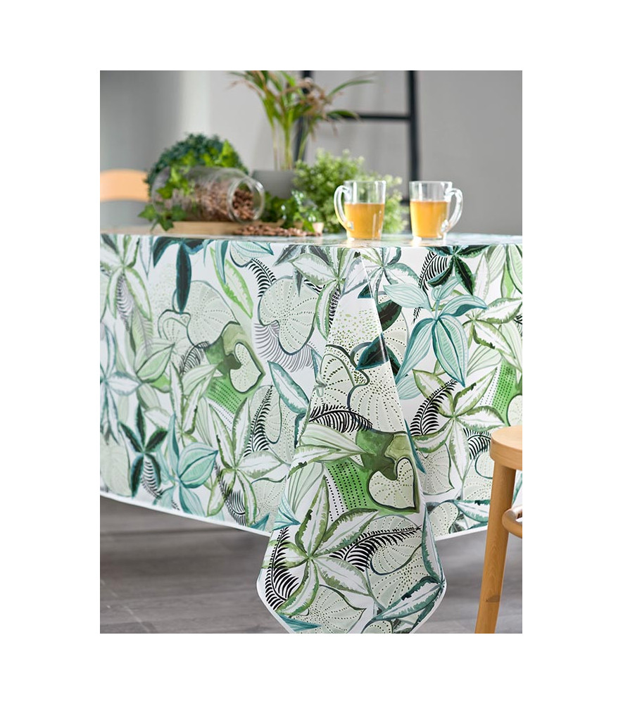 Nappe CALITEX jungle vert 140x200cm Nappe CALITEX jungle vert 140x200cm