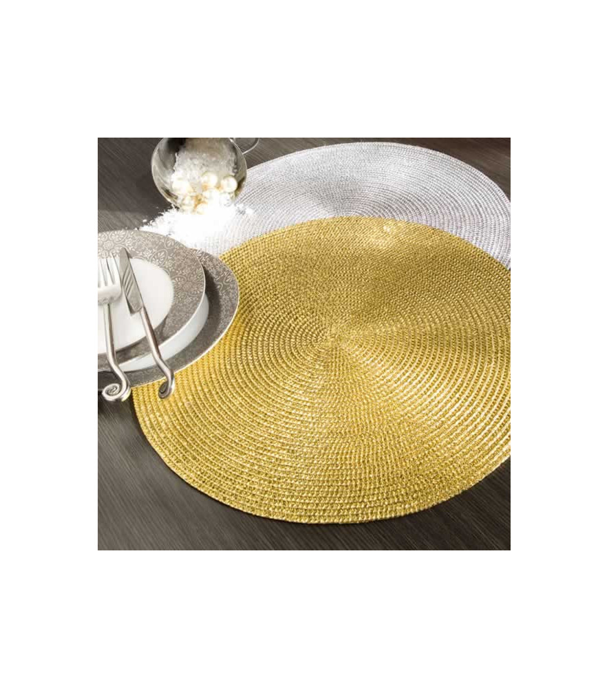 Set de table CALITEX coloré or Ø.35cm Set de table CALITEX coloré or Ø.35cm