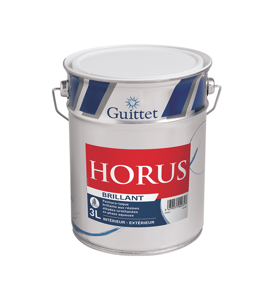Peinture laque GUITTET Horus brillant blanc 3L Peinture laque GUITTET Horus brillant blanc 3L