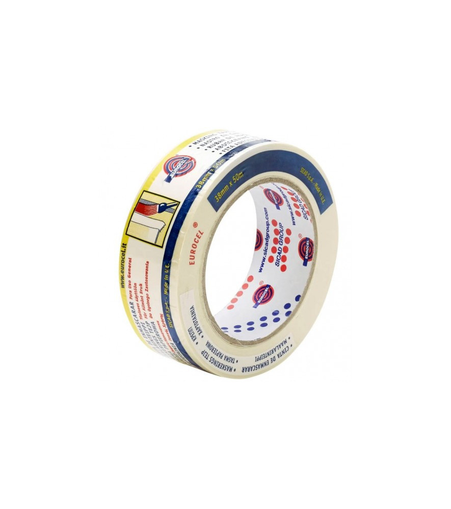 Ruban de masquage EUROCEL MSK6143 60°C 50mx38mm Ruban de masquage EUROCEL MSK6143 60°C 50mx38mm