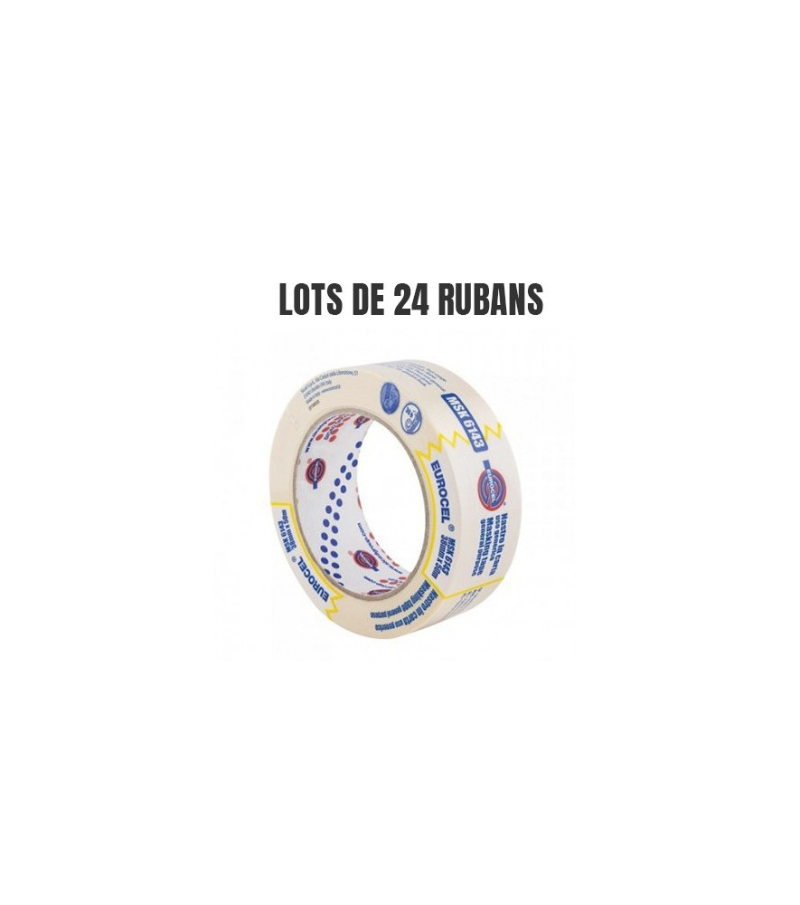 Lot de 24 Rubans de Masquage EUROCEL MSK6143 60°C 50mx50mm Lot de 24 Rubans de Masquage EUROCEL MSK6143 60°C 50mx50mm