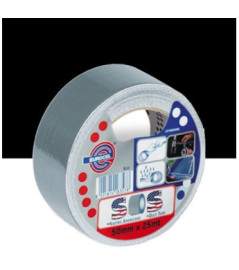Toile de réparation multi-usages (américaine) EUROCEL 201TPL noir 25mx50mm