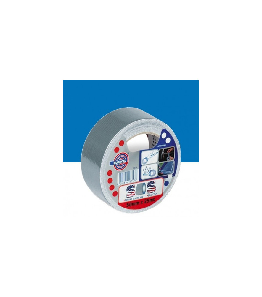 Toile de réparation multi-usages (américaine) EUROCEL 201TPL bleu 25mx50mm Toile de réparation multi-usages (américaine) EUROCEL 201TPL bleu 25mx50mm