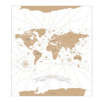 Panoramique CASELIO collection YOUNG & FREE YNF103410101 Travel is my Therapy Blanc 250x280cm