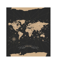 Panoramique CASELIO collection YOUNG & FREE YNF103419201 Travel is my Therapy Noir 250x280cm