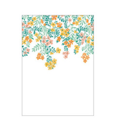 Panoramique CASELIO collection PIMP MY WALL PMW104632303 FLOWERFALLS Jaune Rose 200x280cm