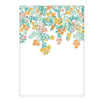 Panoramique CASELIO collection PIMP MY WALL PMW104632303 FLOWERFALLS Jaune Rose 200x280cm
