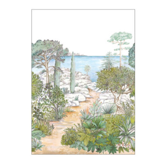Panoramique CASELIO collection PIMP MY WALL PMW104717103 SOUTHERN PAINTING Vert 200x280cm