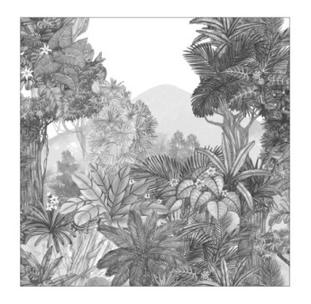 Panoramique CASELIO collection PIMP MY WALL PMW104859206 SECRET LANDSCAPE Noir 250x250cm