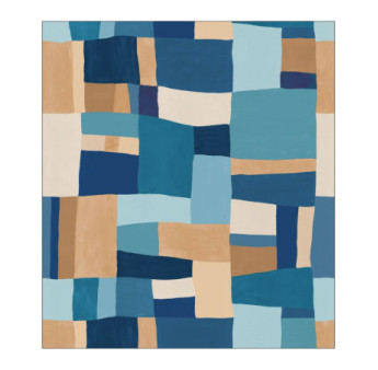 Panoramique CASELIO collection PIMP MY WALL PMW104896201 WONDERFULL PATCHWORK BLEU 250x280cm