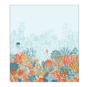 Panoramique CASELIO collection PIMP MY WALL PMW104906001 MAGIC SEAFLOOR BLEU CIEL 250x280cm