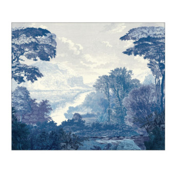 Panoramique CASELIO collection PIMP MY WALL PMW105156007 MYSTERIOUS FOREST BLEU 300x250cm
