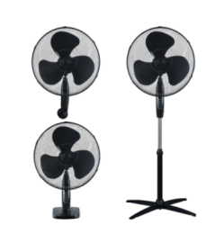 Ventilateur Kureli GARSACO  45W noir 3 en 1 table,mur et sol