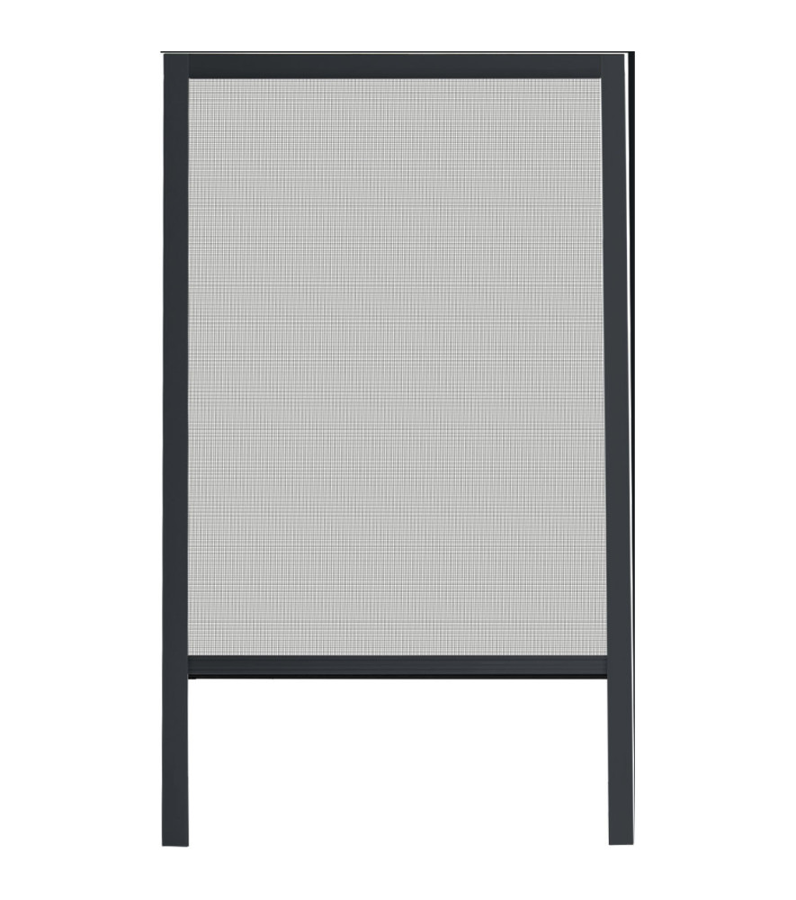 Chassis moustiquaire LUANCE PVC gris/toile noir 130x160cm Chassis moustiquaire LUANCE PVC gris/toile noir 130x160cm