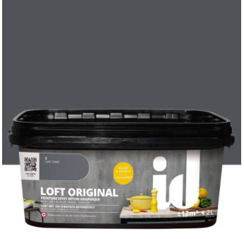 Peinture ID Loft Original effet béton Berlin 2L