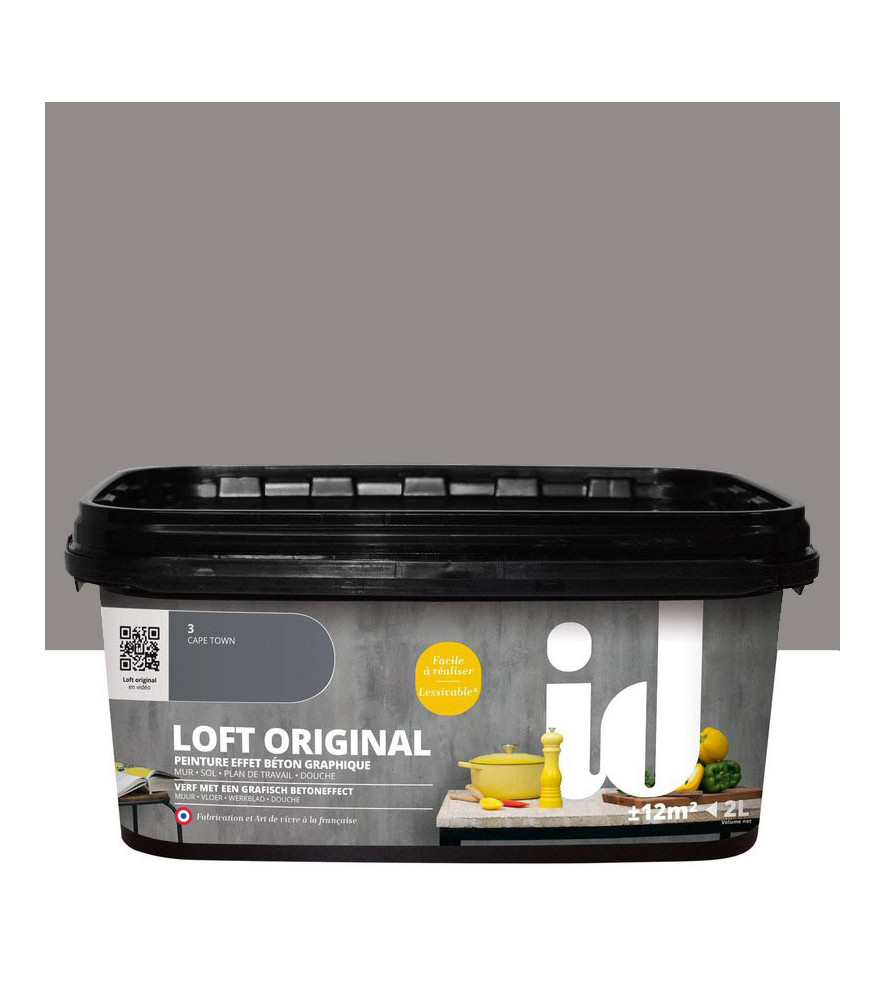 Peinture ID Loft Original effet béton Los Angeles 2L Peinture ID Loft Original effet béton Los Angeles 2L