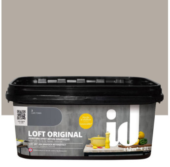 Peinture ID Loft Original effet béton Paris 2L