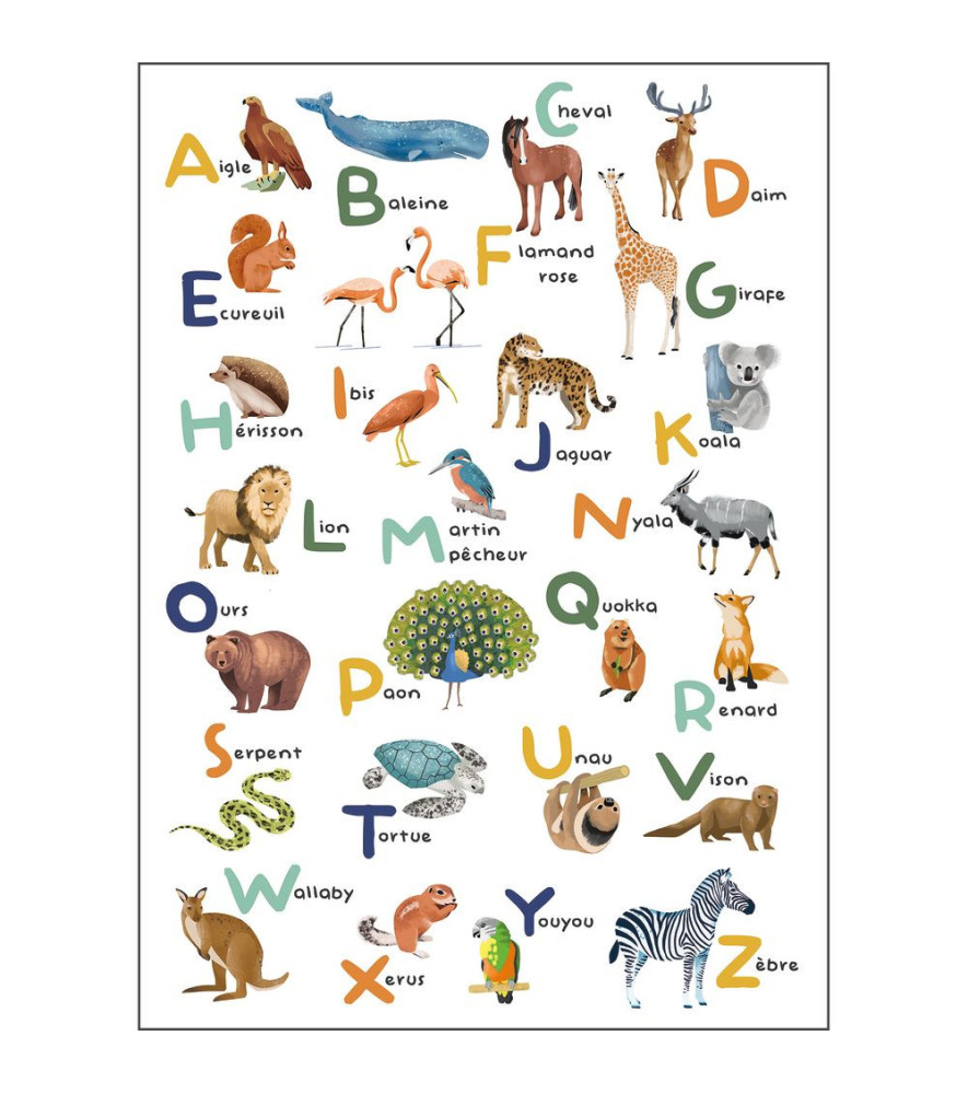 Panoramique CASELIO Collection LES MINIS MONDES APPRENONS L ALPHABET MNM105672303 200x280cm Panoramique CASELIO Collection LES MINIS MONDES APPRENONS L ALPHABET MNM105672303 200x280cm