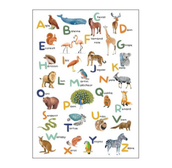 Panoramique CASELIO Collection LES MINIS MONDES APPRENONS L ALPHABET MNM105672303 200x280cm