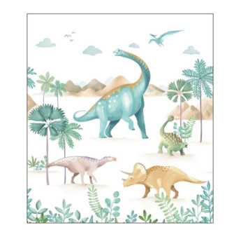 Panoramique CASELIO Collection LES MINIS MONDES LE MONDE DES DINOSAURES MNM105774501 250x280cm