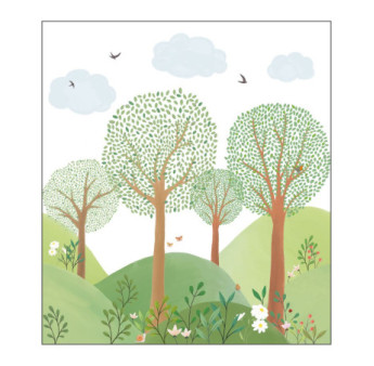 Panoramique CASELIO Collection LES MINIS MONDES LE MONDE DE LA FORET MNM105803201 250x280cm