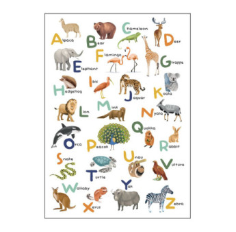 Panoramique CASELIO Collection LES MINIS MONDES LET S LEARN THE ALPHABET MNM105857003 200x280cm