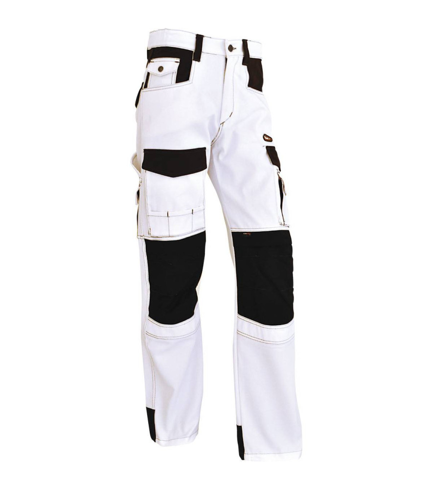 Pantalon VEPRO ELITE extensible blanc/noir taille 38
