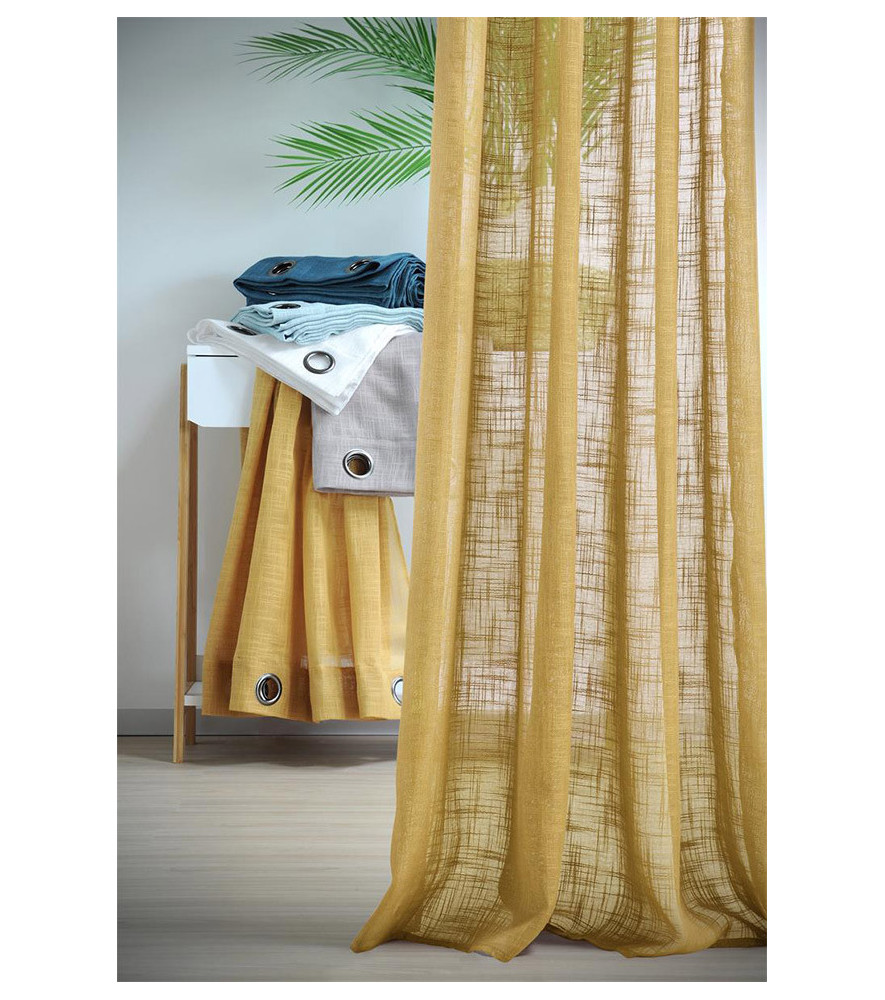 Voile STOF ONTARIO Curry 135x260cm 100% polyester Voile STOF ONTARIO Curry 135x260cm 100% polyester