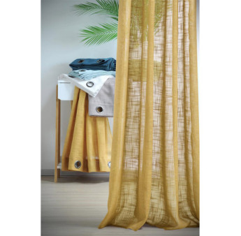 Voile STOF ONTARIO Curry 135x260cm 100% polyester