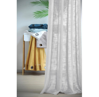 Voile STOF ONTARIO Ecru 135x260cm 100% polyester