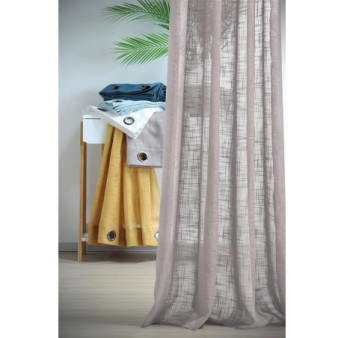 Voile STOF ONTARIO Taupe 135x260cm 100% polyester