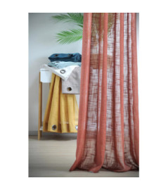 Voile STOF ONTARIO Terracotta 135x260cm 100% polyester