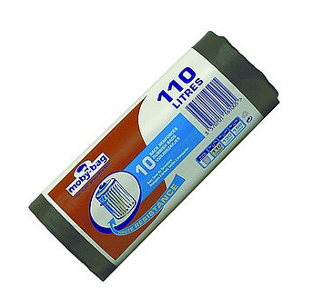 10x110L noirs DART renforcés Moby-bag PEBD