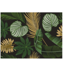 Tapis Déco Velvet Leaves 50x120cm