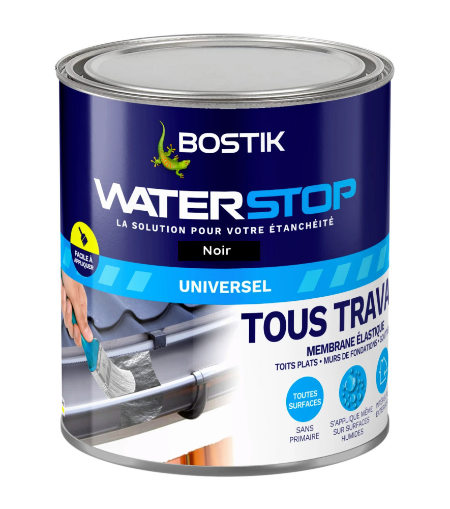 Résine d'étanchéité BOSTIK Waterstop noir 1kg Résine d'étanchéité BOSTIK Waterstop noir 1kg