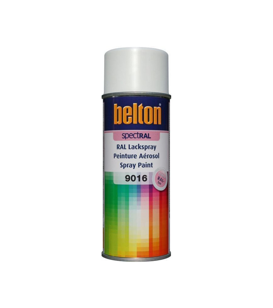 Peinture BELTON spectral brillant RAL 9016 blanc signalisation 400ml Peinture BELTON spectral brillant RAL 9016 blanc signalisation 400ml