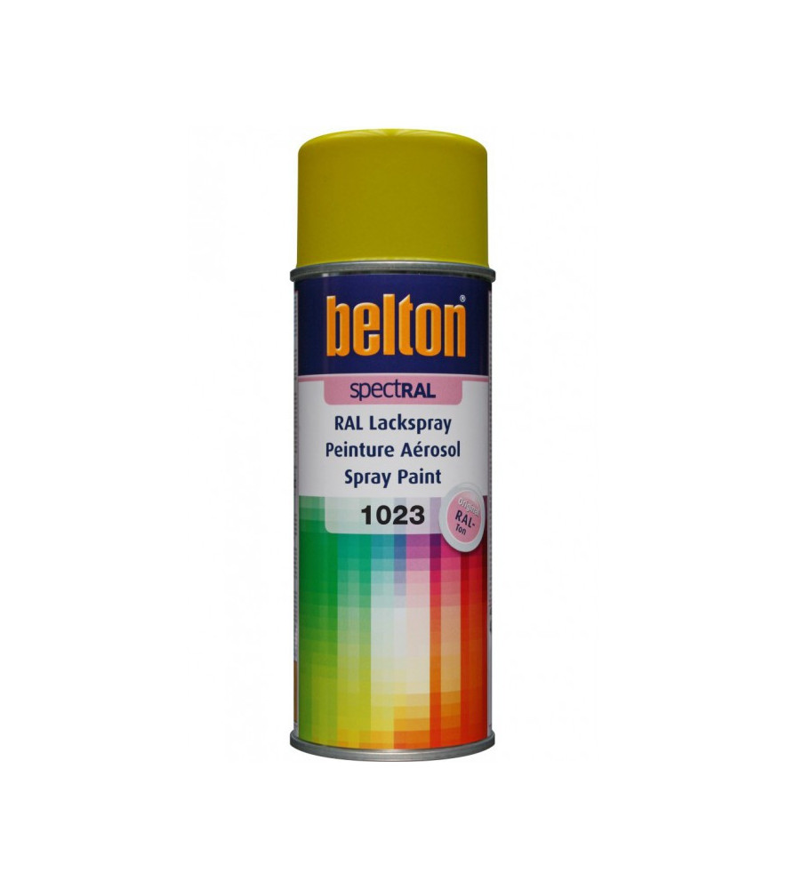 Peinture BELTON spectral brillant RAL 1023 jaune signalisation 400ml Peinture BELTON spectral brillant RAL 1023 jaune signalisation 400ml