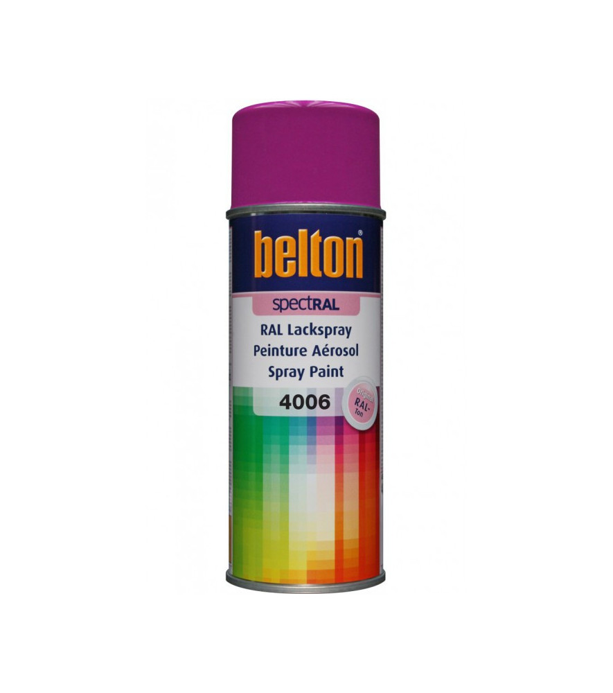 Peinture BELTON spectral brillant RAL 4006 pourpre signalisation 400ml Peinture BELTON spectral brillant RAL 4006 pourpre signalisation 400ml