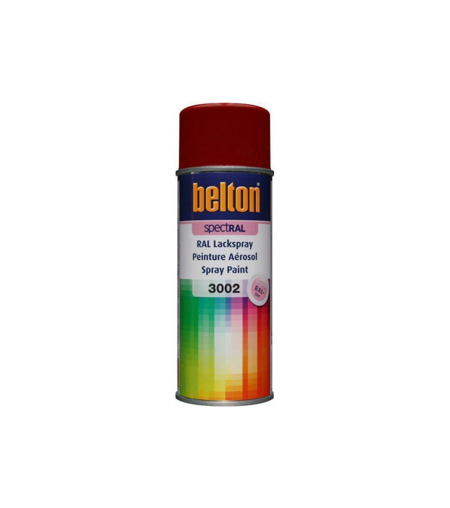 Peinture BELTON spectral brillant RAL 3002 rouge carmin 400ml Peinture BELTON spectral brillant RAL 3002 rouge carmin 400ml
