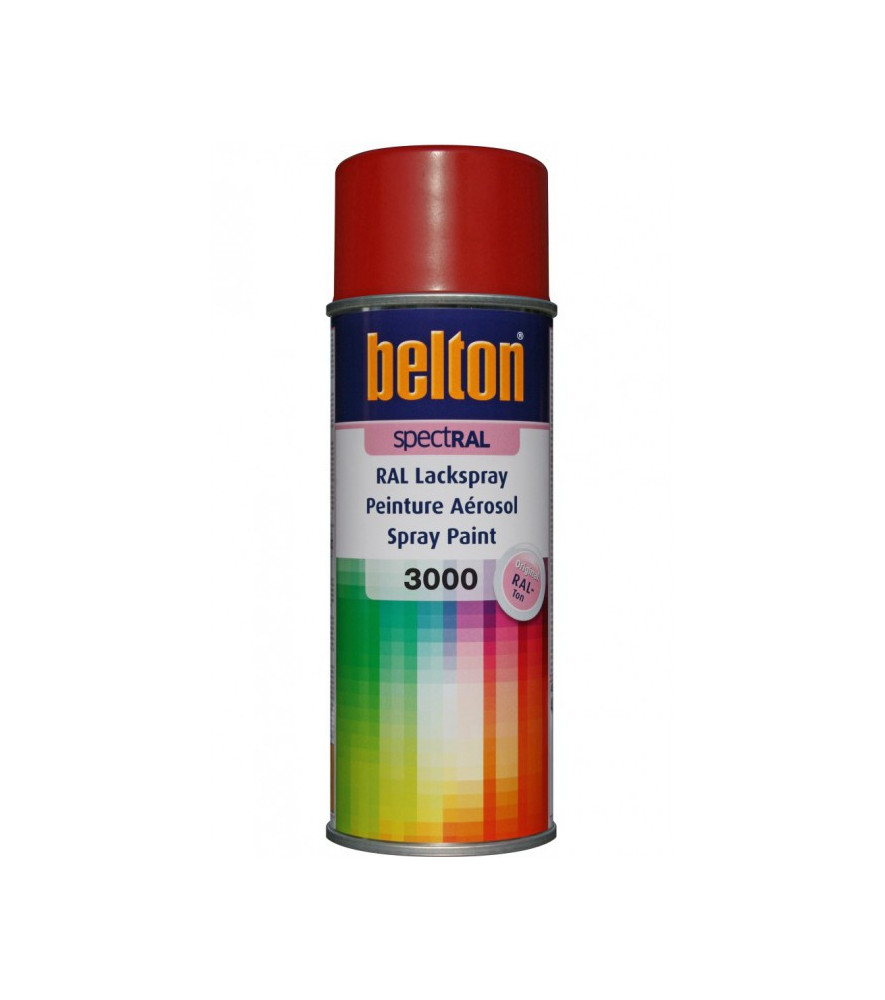 Peinture BELTON spectral brillant RAL 3000 rouge feu 400ml Peinture BELTON spectral brillant RAL 3000 rouge feu 400ml