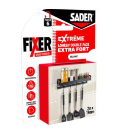 Adhésif SADER Double face FSP Extrême 2mx19mm