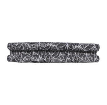 Boudin de porte double LUANCE Jungle Noir 80cm
