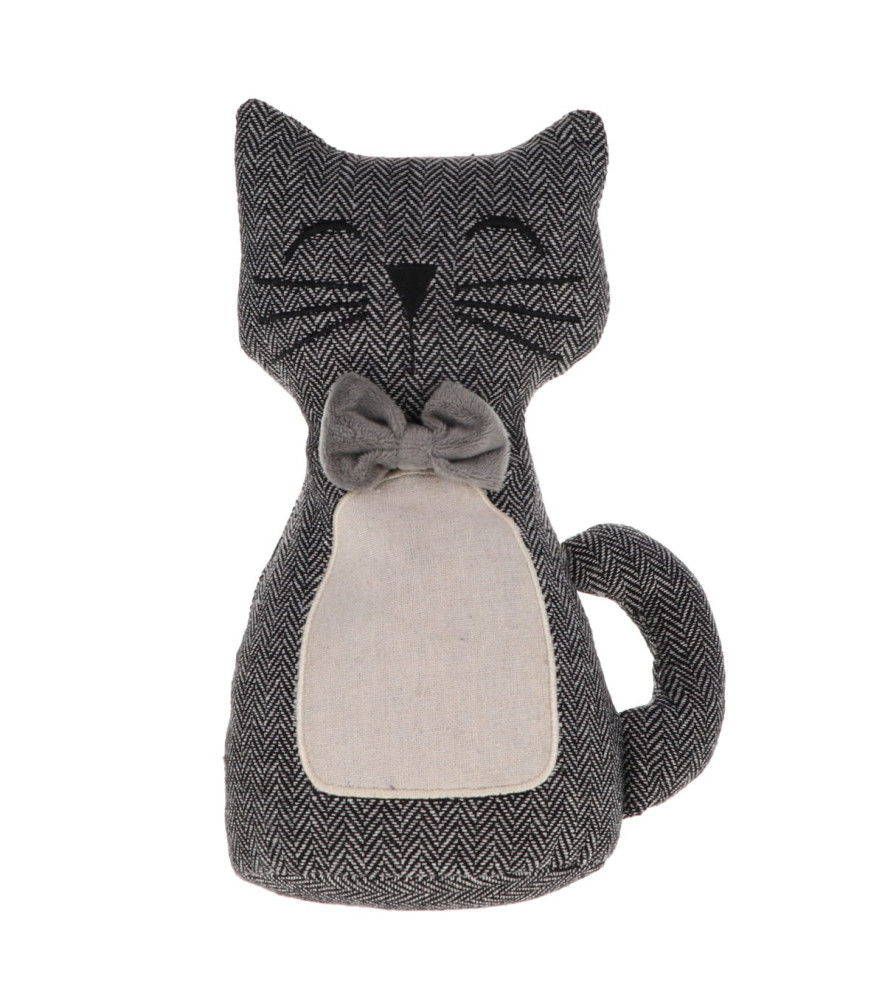 Butée de porte LUANCE Chat Noir/Blanc