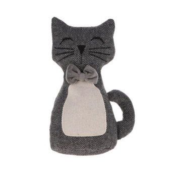 Butée de porte LUANCE Chat Noir/Blanc