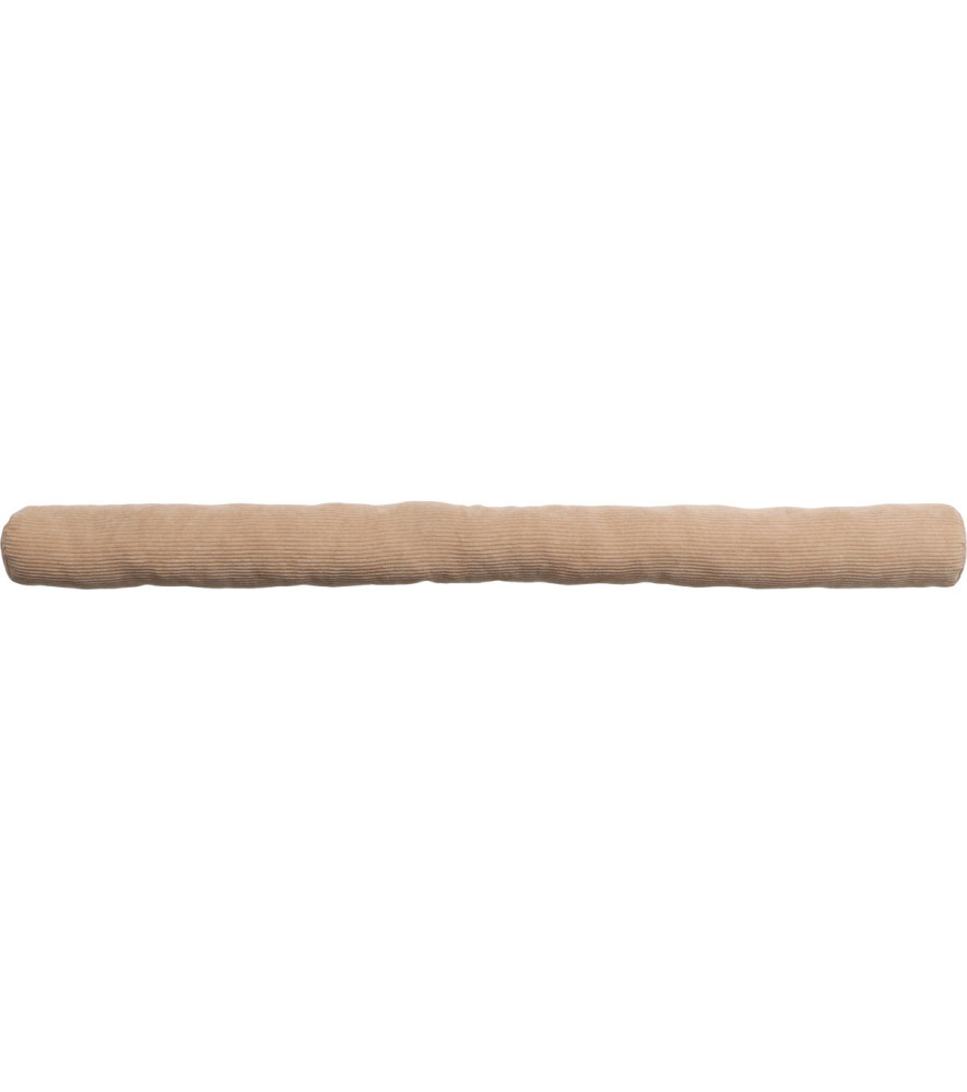 Boudin de porte simple bande agrippante LUANCE Velours Beige 80cm