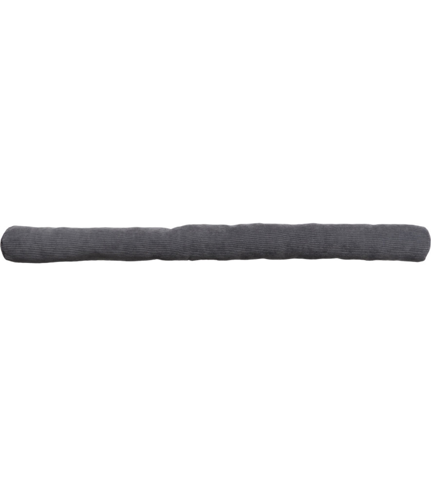 Boudin de porte simple bande agrippante LUANCE Velours Gris 80cm