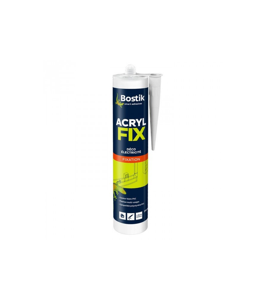 Mastic BOSTIK Acryl fixation blanc 310ml