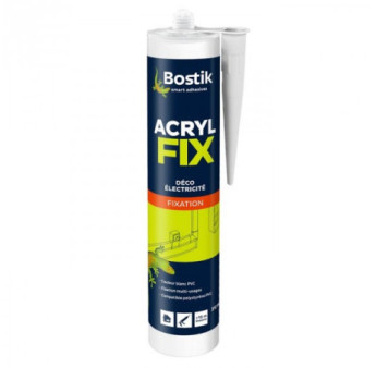 Mastic BOSTIK Acryl fixation blanc 310ml