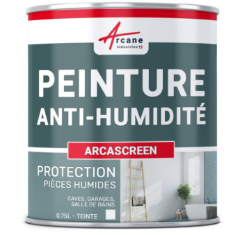 Peinture anti-humidité ARCASCREEN blanc 0,75L